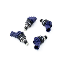 Load image into Gallery viewer, DeatschWerks 01J-00-0740-4 - Nissan G20 / SR20 / 240sx 740cc Side Feed Injectors