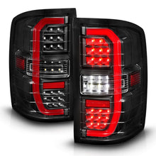 Load image into Gallery viewer, ANZO 311464 FITS 14-18 GMC Sierra 1500 Full LED Taillights Black Housing Clear Lens (w/C Light Bars)