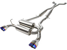 Load image into Gallery viewer, aFe Takeda 2-1/2in 304SS Cat-Back Exhaust Infiniti G37 08-13/Q60 14-15 V6-3.7 w/ Blue Flame Tips