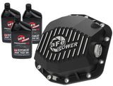aFe 46-71291B FITS POWER 2021 Ford Bronco w/ Dana M220 Diff Cover w/ Gear Oil Black Street Series w/ Machined Fins