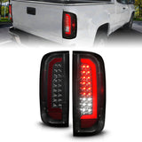 ANZO 311435 FITS 15-21 GMC Canyon Full LED Tail Lights w/ Red Lightbar Black Housing Smoke Lens