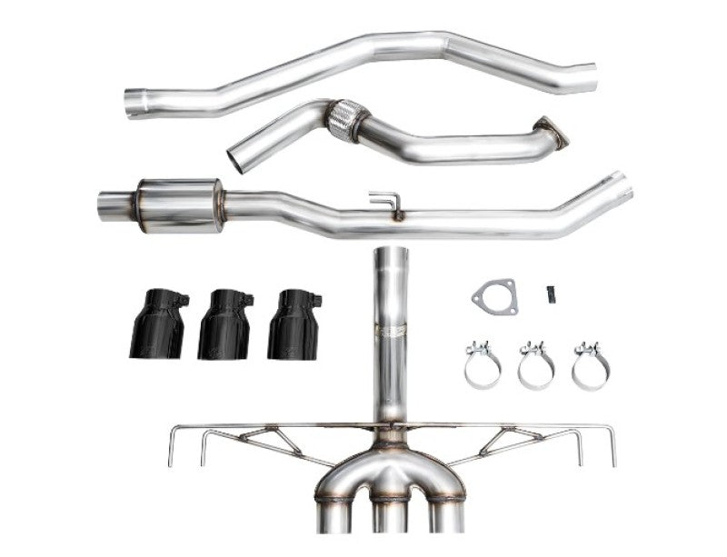 AWE Tuning 3020-53287 FITS 2023 Honda Civic Type R FL5 Track Edition Exhaust w/ Triple Diamond Black Tips
