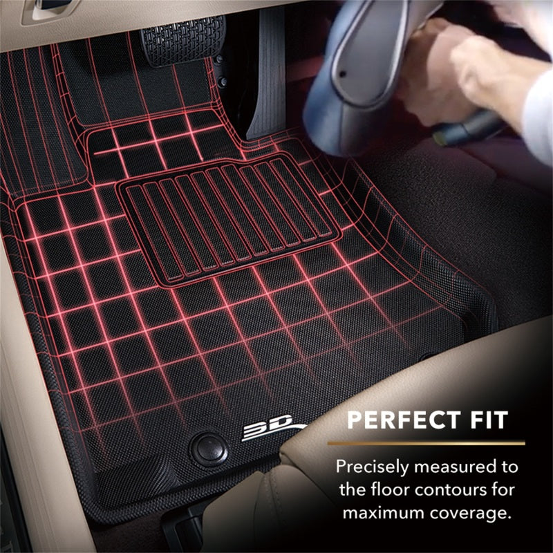 3D MAXpider 2020-2020 Tesla Model Y Kagu 2nd Row Floormat - Black