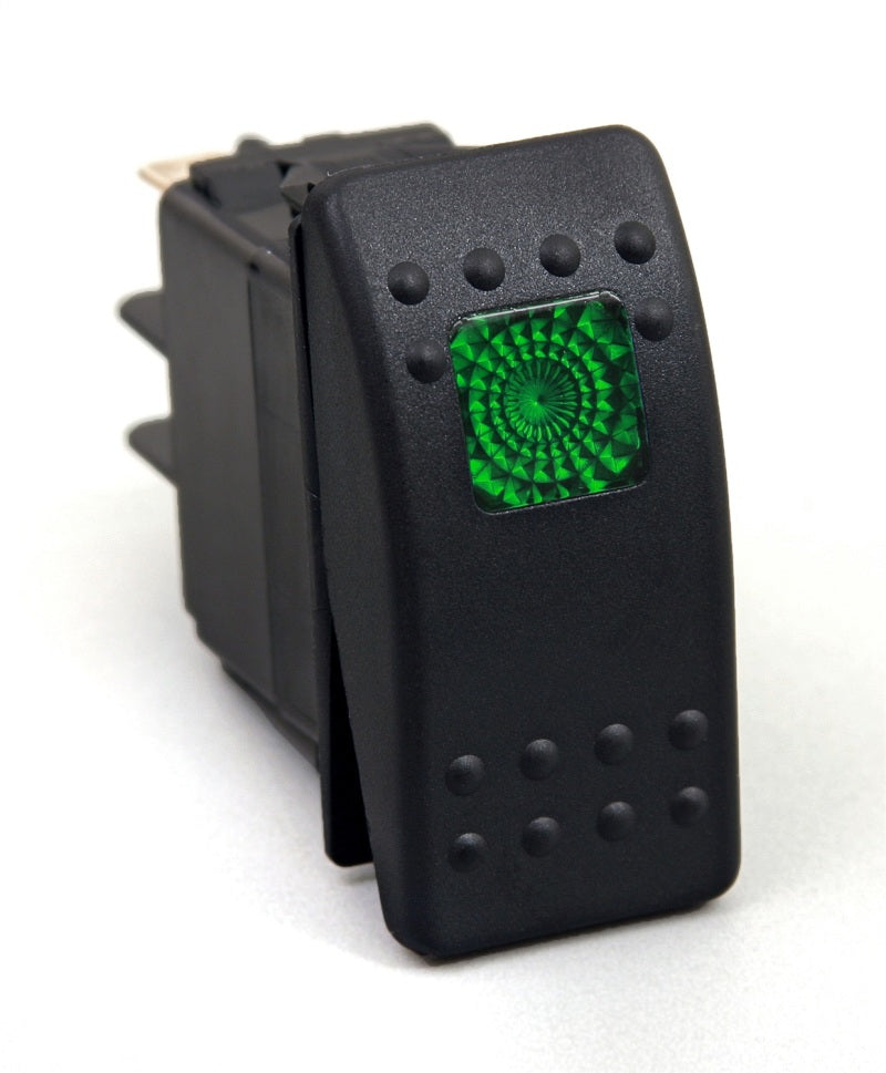 Daystar KU80012 - Rocker Switch Green Light 20 AMP Single Pole