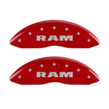 MGP 55001SRAMRD FITS 55001SRAMRD - 4 Caliper Covers Engraved Front & Rear RAM Red finish silver ch