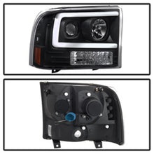 Load image into Gallery viewer, SPYDER 5084491 FITS 5084491 - Spyder 99-04 Ford F250 Super Duty Projector HeadlightsLight BarBlack PRO-YD-FF25099V2-LB-BK