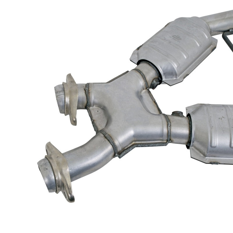 BBK 1666 FITS 96-98 Mustang 4.6 GT High Flow X Pipe With Catalytic Converters2-1/2