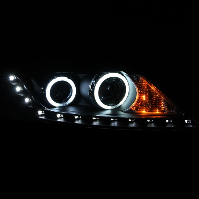 ANZO - [product_sku] - ANZO 2011-2013 Kia Sorento Projector Headlights w/ Halo Chrome (CCFL) - Fastmodz