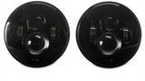 Raxiom J108042 - FITS: 97-18 Jeep Wrangler TJ/JK Axial Series LED Daymaker Headlights- Black Housing (Clear Lens)