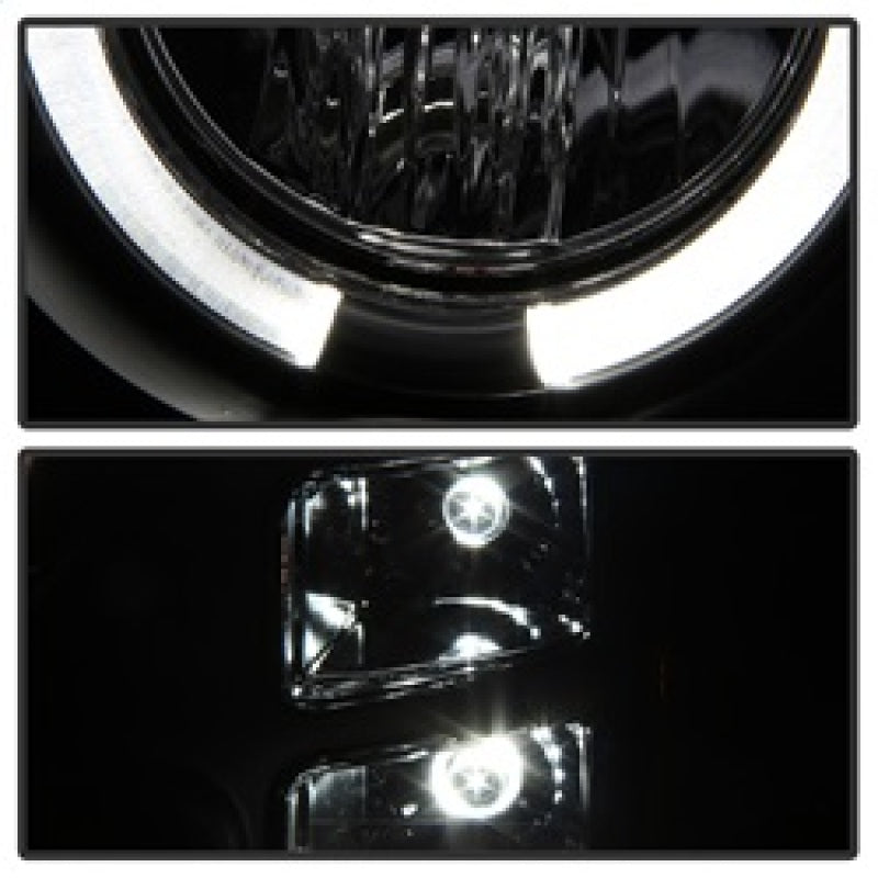 SPYDER 5010605 - Spyder GMC Sierra 1500/GMC Sierra Denali 08-13 Projector LED Halo- LED Blk PRO-YD-GS07-HL-BK