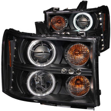 Load image into Gallery viewer, ANZO 111125 FITS 2007-2013 Gmc Sierra 1500 Projector Headlights w/ Halo Black