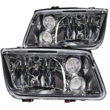 ANZO 121169 FITS: 1999-2005 Volkswagen Jetta Crystal Headlights Black w/o Bulbs