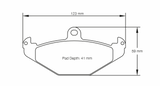 Pagid Racing 1682 RS42 Compound Brake Pads