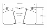 Pagid Racing 8253 RSL19 Compound Brake Pads