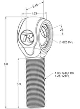 Load image into Gallery viewer, Ridetech R-Joint XL Rod End with 1in-14 Right Hand Thread