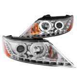 ANZO 111249 FITS: 2011-2013 Kia Sorento Projector Headlights w/ Halo Chrome (CCFL)