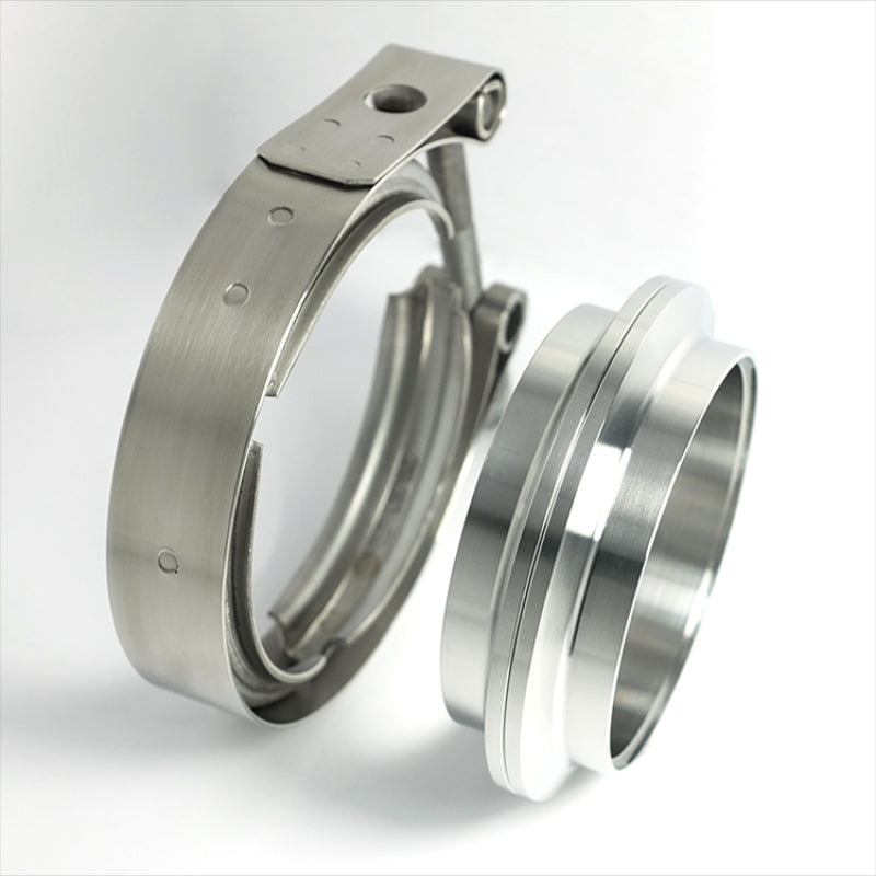 Stainless Bros 2.50in 304SS V-Band Assembly - 2 Flanges/1 Clamp - free shipping - Fastmodz