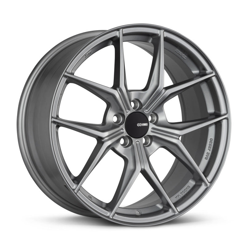 Enkei 529-880-6535GR - TSR-X 18x8 35mm Offset 5x114.3 BP 72.6mm Bore Storm Gray Wheel