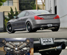 Load image into Gallery viewer, HKS 32009-BN003 - 08 Infiniti G37 Coupe Dual Hi-Power Titanium Tip Catback Exhaust