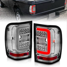 Load image into Gallery viewer, ANZO 311392 -  FITS: 2001-2011 Ford Ranger LED Tail Lights w/ Light Bar Chrome Housing Clear Lens