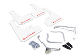 Rally Armor MF32-UR-WH/RD FITS: 15-21 Subaru WRX/STI (Sedan ONLY) White UR Mud Flap w/ Red Logo