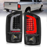 ANZO 311368 FITS: 2002-2006 Dodge Ram 1500 LED Tail Lights w/ Light Bar Black Housing Clear Lens