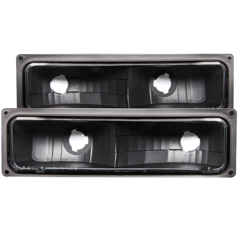 ANZO - [product_sku] - ANZO 1988-1998 Chevrolet C1500 Euro Parking Lights Black - Fastmodz