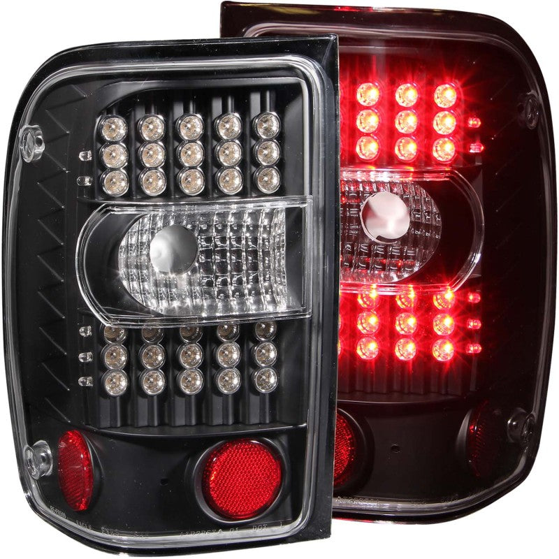 ANZO - [product_sku] - ANZO 2001-2011 Ford Ranger LED Taillights Black - Fastmodz