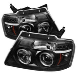 SPYDER 5010209 FITS 5010209 - Spyder Ford F150 04-08 Projector Headlights Version 2 LED Halo LED Blk PRO-YD-FF15004-HL-G2-BK