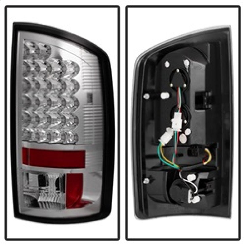 SPYDER 5002563 - Spyder Dodge Ram 02-06 1500/Ram 2500/3500 03-06 LED Tail Light Chrome ALT-YD-DRAM02-LED-C