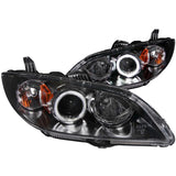 ANZO 121228 FITS: 2004-2008 Mazda 3 Projector Headlights w/ Halo Black (CCFL)