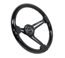 Load image into Gallery viewer, NRG Reinforced Steering Wheel (350mm / 3in. Deep) Blk Wood w/Blk Matte Spoke/Black Center Mark - free shipping - Fastmodz