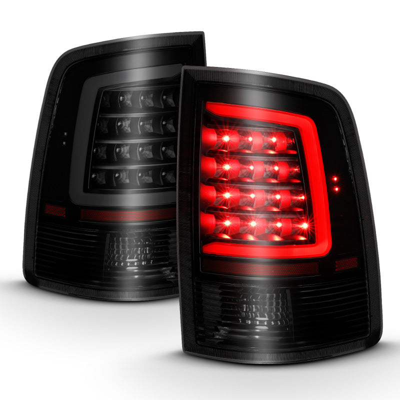 ANZO - [product_sku] - ANZO 2009-2018 Dodge Ram 1500 LED Taillight Plank Style Black w/Smoke Lens - Fastmodz