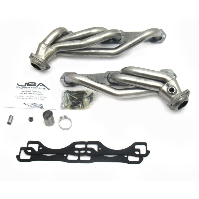 JBA 1830S - 92-95 Chevrolet Blazer 5.0L/5.7L w/o A.I.R. 1-1/2in Primary Raw 409SS Cat4Ward Header