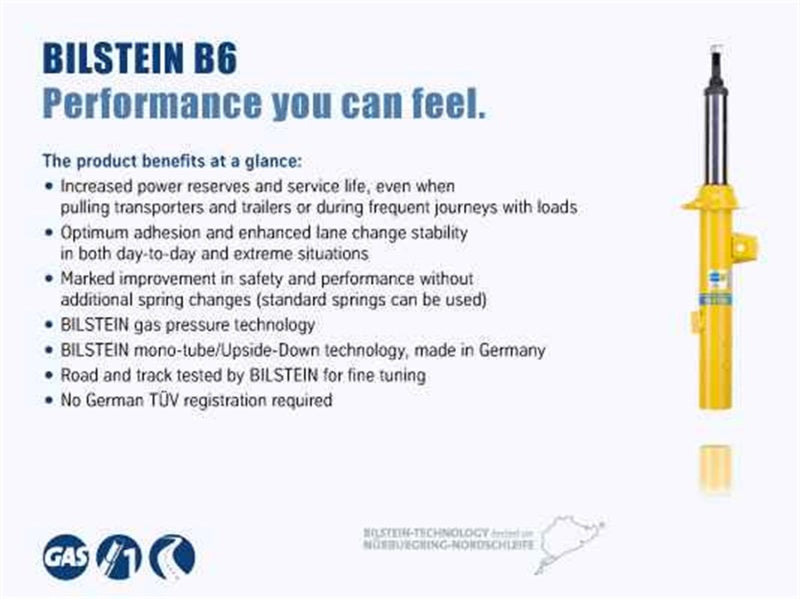 Bilstein 33-025452 - B6 (HD) 46mm Monotube Shock Absorber