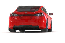 Load image into Gallery viewer, Rally Armor MF101-UR-BLK-MBK FITS: FITS 21-23 Tesla Model S/ S Plaid Black UR Mud Flap w/ Metallic Black Logo
