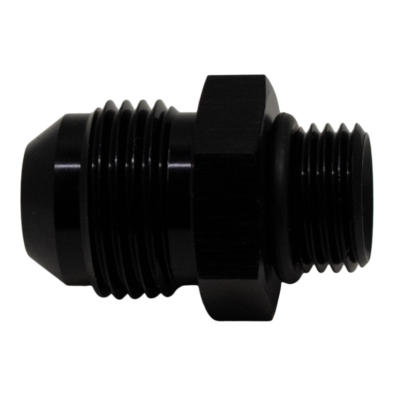 DeatschWerks 6-02-0405-B FITS 6AN ORB Male to 8AN Male Flare Adapter (Incl O-Ring)Anodized Matte Black