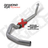 Diamond Eye Performance K5216A-RP - Diamond Eye KIT 5in TB SGL MFLR RPLCMENT PIPE AL: 94-02 DODGE CUMMINS 5.9L W/ RP #510220