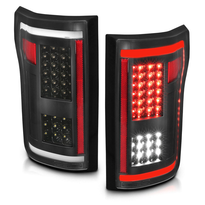 ANZO - [product_sku] - ANZO 2015-2017 Ford F-150 LED Taillights Black - Fastmodz