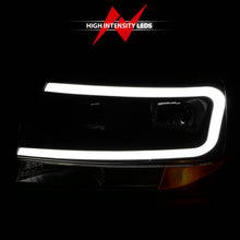 Load image into Gallery viewer, ANZO 111537 FITS 99-04 Jeep Grand Cherokee Crystal Headlightsw/ Light Bar Black Housing