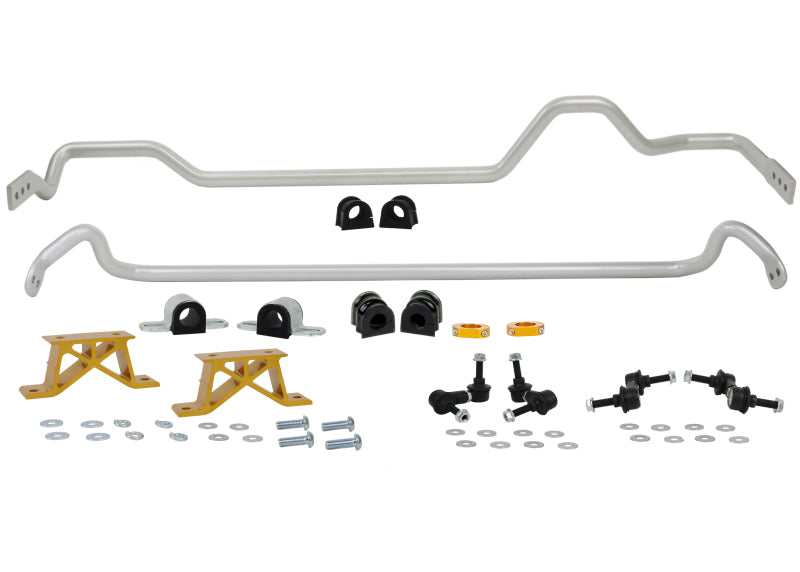 Whiteline BSK009M - 04-06 Subaru Impreza STI USDM Front & Rear Sway Bar Kit 24mm w/Mounts