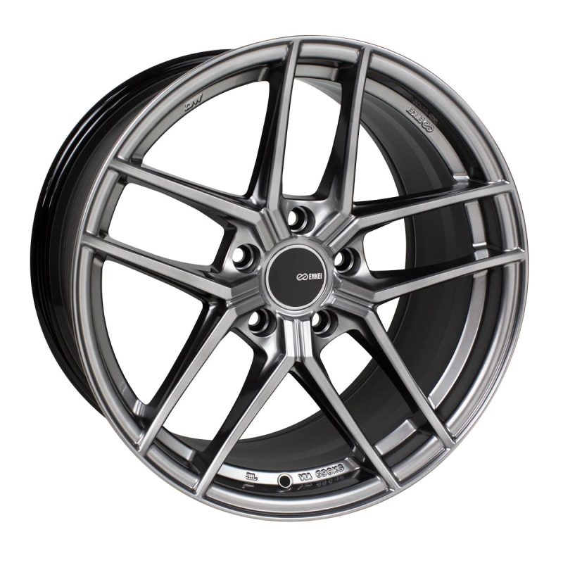 Enkei 498-980-6540HS - TY5 19x8 5x114.3 40mm Offset 72.6mm Bore Hyper Silver Wheel