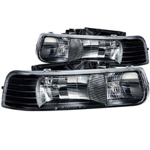 Load image into Gallery viewer, ANZO - [product_sku] - ANZO 1999-2002 Chevrolet Silverado 1500 Crystal Headlights Black - Fastmodz