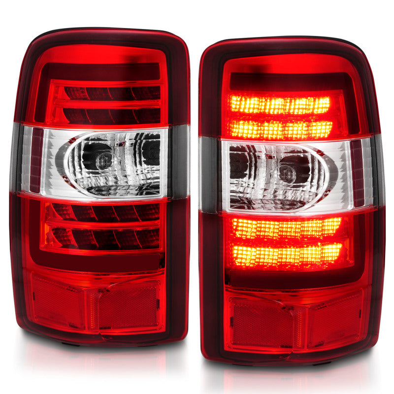 ANZO 311364 FITS 2000-2006 Chevrolet Tahoe LED Tail Lights w/ Red Lens Chrome Housing