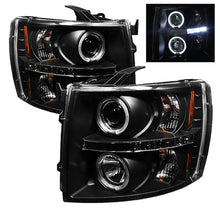 Load image into Gallery viewer, SPYDER 5009494 FITS 5009494 - Spyder Chevy Silverado 1500 07-13 Projector Headlights LED Halo LED Blk PRO-YD-CS07-HL-BK