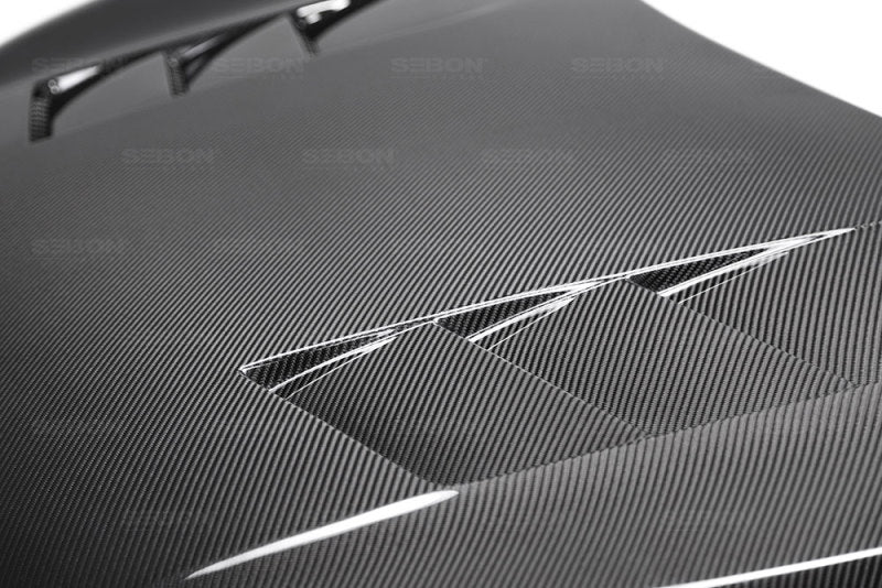 Seibon HD16HDCV-TS FITS 2016-2018 Honda Civic Coupe/Sedan/Hatchback TS-Style Carbon Fiber Hood