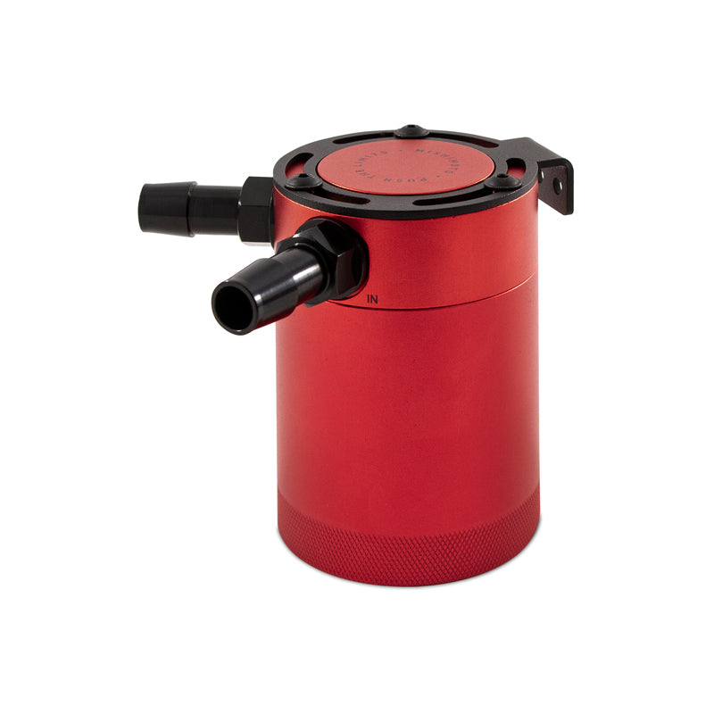 Mishimoto MMBCC-CBTWO-RD - Compact Baffled Oil Catch Can2-PortRed