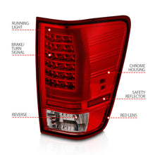 Load image into Gallery viewer, ANZO 311422 -Anzo 04-15 Nissan Titan Full LED Tailights Chrome Housing Red/Clear Lens