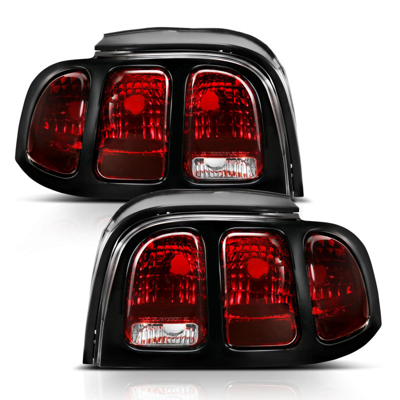 ANZO 321350 -  FITS: 1994-1998 Ford Mustang Taillight Dark Red Lens (OE Style)