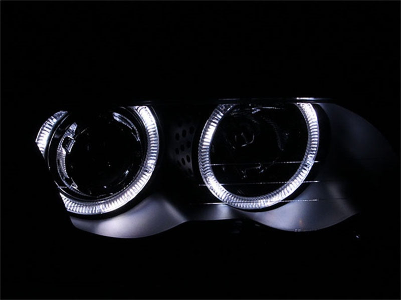 ANZO 121261 -  FITS: 1999-2001 BMW 3 Series E46 Projector Headlights w/ Halo Black (CCFL)